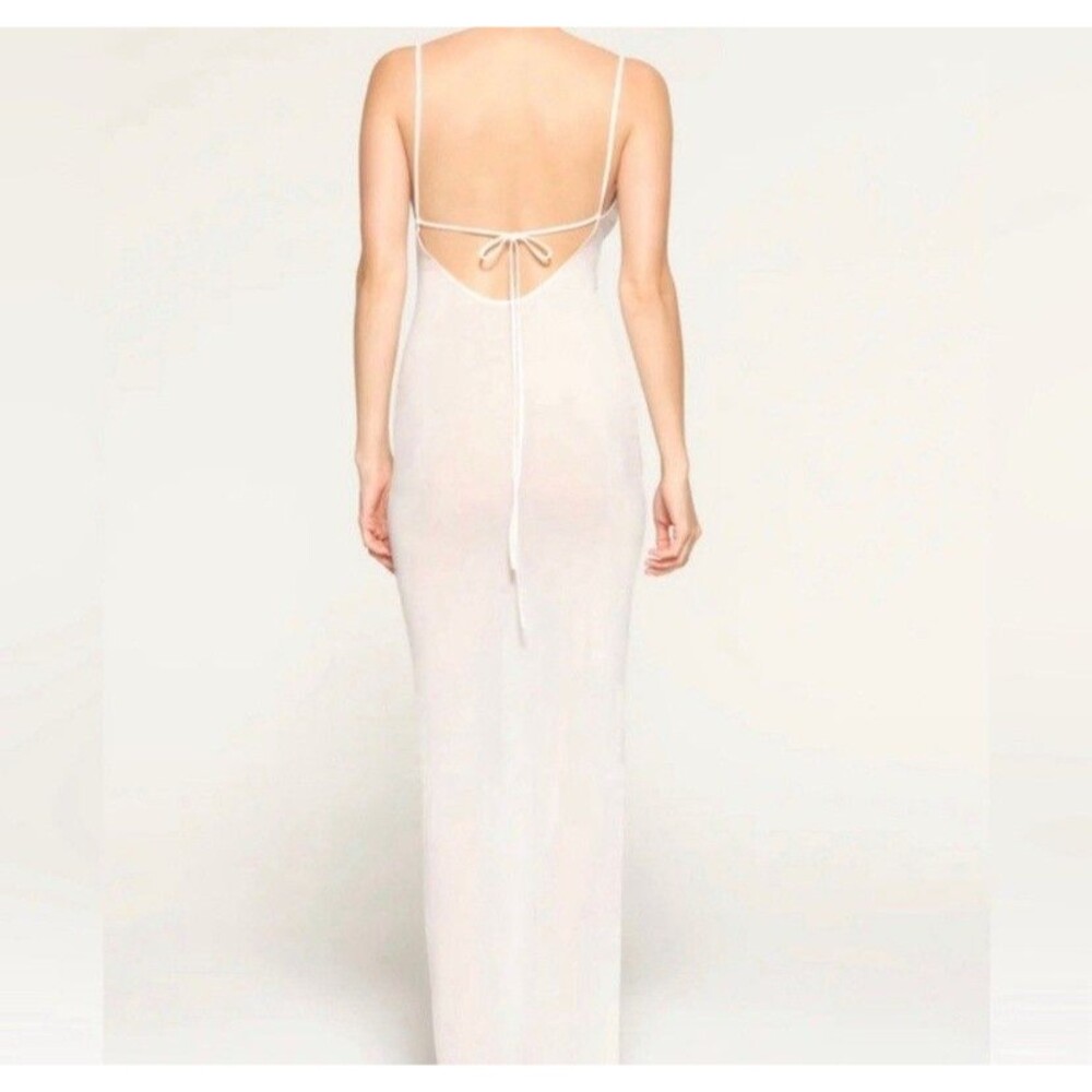 NWT Rare SKIMS Marble Mesh Bridal Long Dress Size Extra Large - Picture 2 of 14